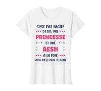 Départ Métier aesh princesse Humour fille aesh T-Shirt