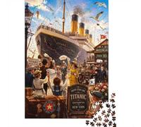 Départ Navire 1000 Pièces Mini Puzzle pour Adultes | 52x38cm Carton, Décoration Maison, Coupe Précise, Cadeau Anniversaire, Détente Esprit