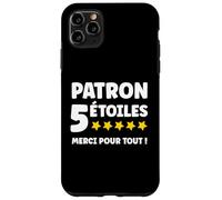 Départ Super Patron Humour 5 étoiles Merci Patron Coque pour iPhone 11 Pro Max