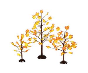 département 56 Village d'automne Arbres en érable, Lot de 3