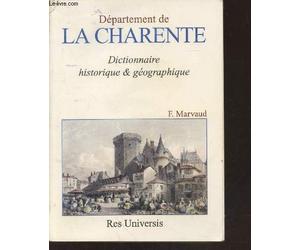 Département de la Charente - dictionnaire historique et géographique