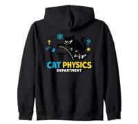 Département de Physique du Chat - Nerdy Cat Science Sweat à Capuche