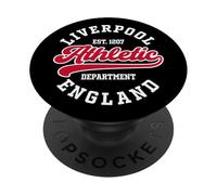 Département des Sports de Liverpool, Angleterre, Est. 1207 PopSockets PopGrip Adhésif