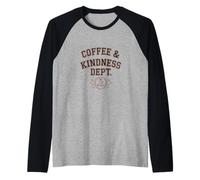 Département du café et de la gentillesse Coffee Lovers Java Cute Valentine Manche Raglan