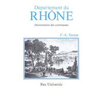 Département Du Rhône - Dictionnaire Des Communes