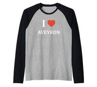 Département I Love Aveyron Manche Raglan