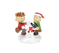 Department 56 Peanuts Village Accessories Figurine Charlie Linus et Snoopy a Trio of Besties Multicolore 6,3 cm
