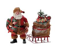 Department 56 Possible Dreams Christmas Traditions Ensemble de figurines Père Noël 26,7 cm Multicolore