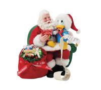 Department 56 Possible Dreams Disney Figurine Père Noël et Donald Duck Multicolore 22,9 cm