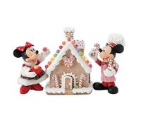 Department 56 Possible Dreams Disney Mickey et Minnie Mouse Ensemble de Figurines Maison en Pain d'épices Multicolore 15,2 cm
