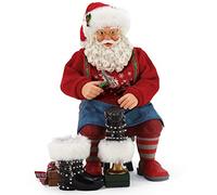 Department 56 Possible Dreams Figurine de Père Noël Sports et Loisirs Nouvelles Bottes Multicolore 20,3 cm