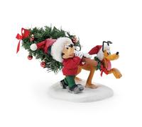 Department 56 Possible Dreams Figurine Disney Mickey et Pluto l'arbre Parfait, 16,5 cm, Multicolore