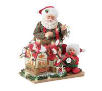 Department 56 Possible Dreams Lot de 2 figurines lumineuses de Noël Motif Père Noël Multicolore 21,6 cm