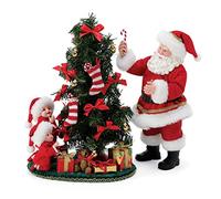 Department 56 Possible Dreams Lot de figurines Père Noël Traditions Sneak Peak Multicolore 32 cm, Décoration Noel