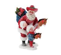 Department 56 Possible Dreams Sports and Leisure Figurine de cowboy Père Noël Multicolore 27,9 cm