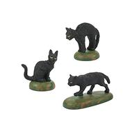 Department 56 Village Accessories Ensemble de Figurines d'halloween Un clowder de Chats Noir 3,8 cm