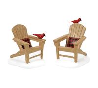 Department 56 Village Collection Accessories Best Seats Around Adirondack Ensemble de Figurines Cardinals Multicolore 5,8 cm