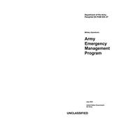Department Of The Army Pamphlet Da Pam 525-27 Military Operations: Army Emergency Management Program July 2020