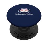 Department of War Crimes Parodie Sarcastique Satire Militaire PopSockets PopGrip Adhésif