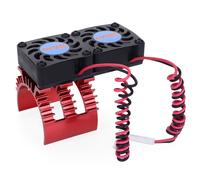 Dépasser Hobby Rc Moteur Ventilateur De Refroidissement W/Radiateur Pour 1/10 1/8 Rc Voiture 540 550 3650 3660 3670 Moteur Esc Refroidissement Rapide Rc Voiture Partie