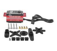 Dépasser Hobby S1600BL 16kg Racing RC Brushless Full Metal Digital Servo High Touple Precision Contrôle pour 1/10 1/12 Off Road Vehicles Aluminium Alloy Bell Black Red