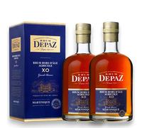 Depaz Rhum Vieux XO Grande Réserve Coffret Cadeau 2 Bouteilles 700 ml
