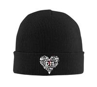 Depeche Cool Mode Rock Electronic Skullies Beanies Casquettes pour Hommes Femmes Tendance Unisex Bonnets d’Hiver Chauds en Maille pour Adultes