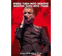 Depeche Mode Calendrier 2026, format A3, calendrier mural, calendrier, discographie, 76 couvertures de plaques, 13 images exclusives plus Depeche Mode M Poster cinéma DIN A1