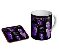 Depeche Mode SOFAD Tasse à café en céramique + sous-verre Coffret cadeau