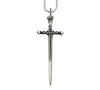 d'épée Classique Argent pour Hommes Katana Sword Pendant Collier