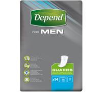 Depend For Men Guards Protège-Slips Hommes Incontinence Et Fuites Urinaires 14 Pièces (D1590)