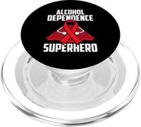 Dépendance à l'alcool Super-héros Survivor Warrior PopSockets PopGrip pour MagSafe