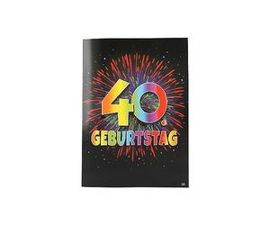 Depesche 0011673-008 Carte Invitation Anniversaire Originale avec Inscription en Allemand, Éléments Mobiles 14,8 x 21 cm