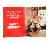 Depesche 0011673-030 Carte d'anniversaire originale avec inscription en allemand et éléments mobiles 14,8 x 21 cm