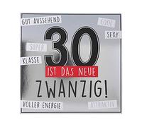 Depesche 0011694-004 Carte de vœux pop-up pour 30ème anniversaire avec musique et éléments lumineux et inscription originale 15,5 x 15,5 cm