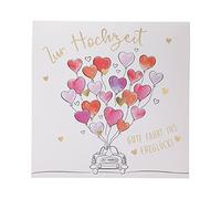 Depesche 0011694-044 Carte de vœux pop-up pour mariage avec musique et éléments lumineux et inscription originale 15,5 x 15,5 cm