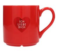 Depesche 0013594-017 Tasse préférée, motif n° 17, avec inscription en allemand (300 ml), en porcelaine, partiellement avec feuille dorée et impression intérieure