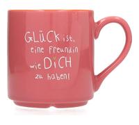 Depesche 0013594-032 Tasse préférée, motif n° 32, avec inscription en allemand : 300 ml, en porcelaine, partiellement recouverte d'une feuille dorée et impression intérieure