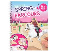 Depesche 10901 Miss Melody - Livre de coloriage avec Pages de Loisirs créatifs - Créez Vos Parcours de Printemps - env. 24,5 x 20 x 1,5 cm