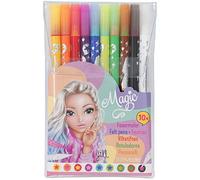 Top Model – Set Double Stylo Magic et 9 feutres à deux pointes – Multicolore – 11398