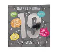 Depesche 11515-031 Carte d'anniversaire musicale avec texte intérieur original et enveloppe 15,5 x 15,5 cm