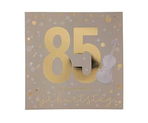 Depesche 11515-055 Carte d'anniversaire 85 ans avec texte original et enveloppe incluse Format 15,5 x 15,5 cm