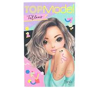 Depesche 11582 TOPModel-Kit Enfants avec 6 Feuilles de Tatouages temporaires de différents Motifs, Couleurs et Dessins, Multicoloured