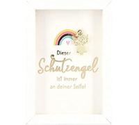 Depesche 11625-042 - Cadre photo avec compliment, petit cadre décoratif avec joli dicton, env. 8,4 x 5,8 x 1,9 cm, idéal comme cadeau ou petite attention, blanc