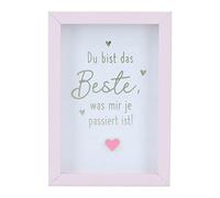 Depesche 11625-044 Photo avec Compliment, Cadre décoratif avec Jolie Phrase, env. 8,4 x 5,8 x 1,9 cm, idéal comme Cadeau ou Petite Attention 11625