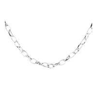 Depesche 11783-002 Collier de Liens de Taille Moyenne, argenté, Longueur Variable à Porter (42 cm + 5 cm), idéal comme Petit Cadeau