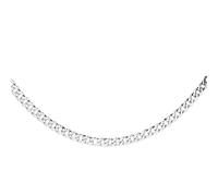 Depesche 11783-003 Collier de Grands Liens, argenté, Longueur Variable à Porter (42 cm + 5 cm), idéal comme Petit Cadeau