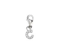Depesche 11785-005 Charms Express Yourself - Pendentif pour Colliers et Bracelets, Lettre C, argenté, comme Petit Cadeau