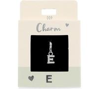 Depesche 11785-009 Charms Express Yourself - Pendentif pour Colliers et Bracelets, Lettre E, argentée, comme Petit Cadeau