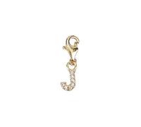 Depesche 11785-020 Charms Express Yourself - Pendentif pour Colliers et Bracelets, Lettre J,doré, comme Petit Cadeau